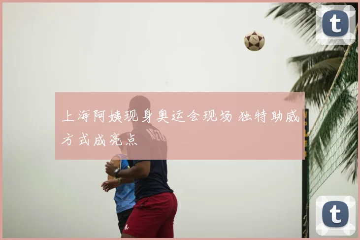 上海阿姨现身奥运会现场 独特助威方式成亮点
