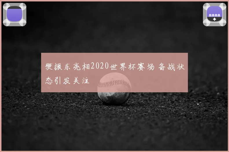 樊振东亮相2020世界杯赛场 备战状态引发关注